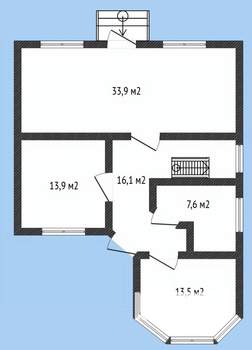 Дом 147м&sup2;, 2-этажный, участок 4 сот.  