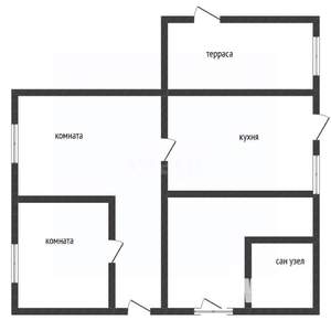 Дом 60м&sup2;, 1-этажный, участок 8 сот.  