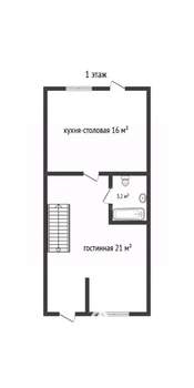 Таунхаус 93м², 2-этажный, участок 10 сот.  
