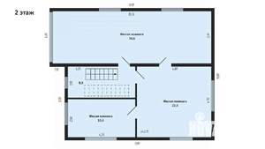 Дом 158м², 2-этажный, участок 4 сот.  