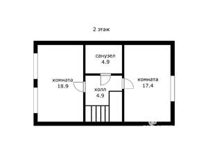 Таунхаус 95м², 2-этажный, участок 2 сот.  