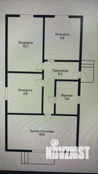 Дом 84м², 1-этажный, участок 3 сот.  