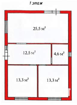 Дача 126м², 2-этажный, участок 4 сот.  