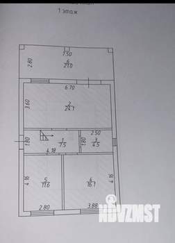 Дом 113м², 2-этажный, участок 3 сот.  