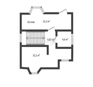 Дом 125м², 2-этажный, участок 4 сот.  