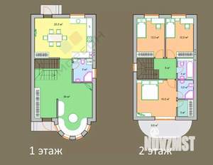 Дом 140м², 2-этажный, участок 3 сот.  