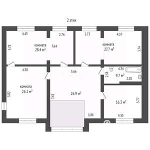 Дом 546м², 2-этажный, участок 8 сот.  