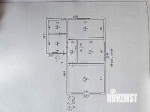 Дача 71м², 1-этажный, участок 424 сот.  