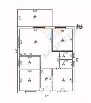 Дом 120м², 1-этажный, участок 5 сот.  
