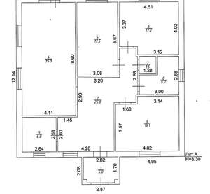 Дом 135м², 2-этажный, участок 4 сот.  