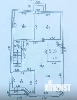 Дом 151м², 2-этажный, участок 3 сот.  