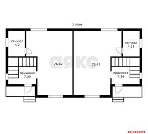 Дом 85м&sup2;, 2-этажный, участок 4 сот.  