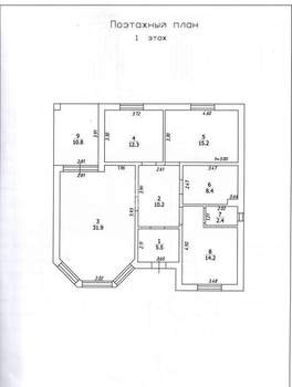 Дом 110м², 1-этажный, участок 4 сот.  