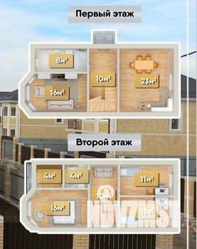 Дом 120м², 2-этажный, участок 3 сот.  