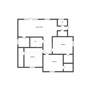 Дом 165м&sup2;, 1-этажный, участок 6 сот.  