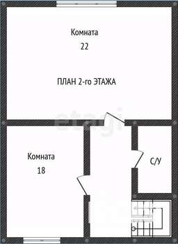 Таунхаус 105м², 2-этажный, участок 1 сот.  