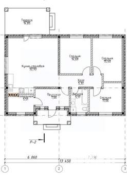 Дом 120м&sup2;, 1-этажный, участок 5 сот.  