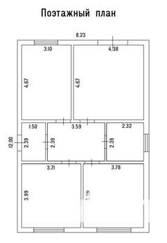 Дача 90м², 1-этажный, участок 4 сот.  