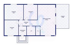 Дом 111м&sup2;, 1-этажный, участок 5 сот.  