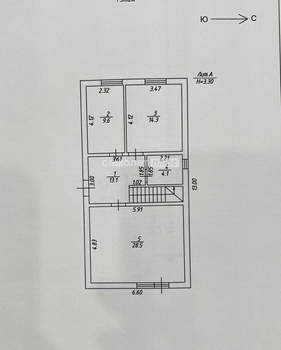Дом 145м², 2-этажный, участок 3 сот.  