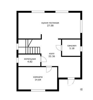 Дом 180м², 2-этажный, участок 6 сот.  