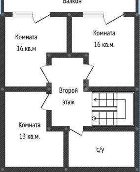 Дом 136м², 2-этажный, участок 1 сот.  