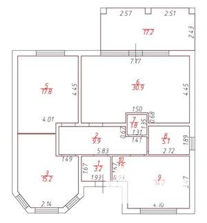 Дом 118м², 1-этажный, участок 9 сот.  