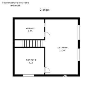 Дом 127м&sup2;, 2-этажный, участок 1 сот.  