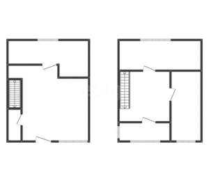 Дом 39м&sup2;, 2-этажный, участок 1 сот.  