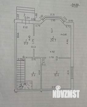 Таунхаус 120м&sup2;, 3-этажный, участок 3 сот.  