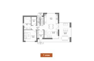 Дом 181м², 2-этажный, участок 8 сот.  