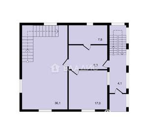Дом 190м², 2-этажный, участок 5 сот.  
