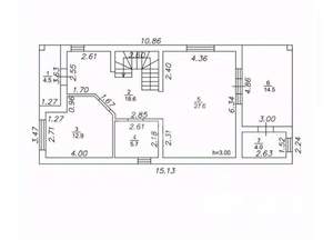 Дом 150м², 2-этажный, участок 4 сот.  