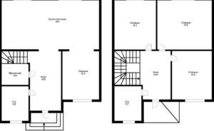 Дом 128м², 2-этажный, участок 3 сот.  