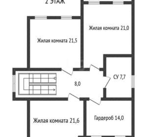 Дом 375м², 2-этажный, участок 6 сот.  