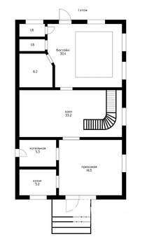 Дом 203м², 2-этажный, участок 4 сот.  