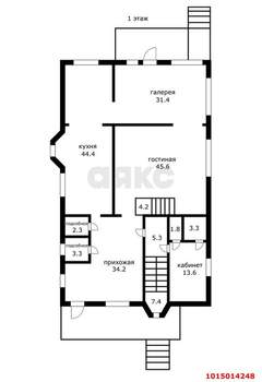 Дом 357м², 4-этажный, участок 8 сот.  