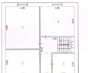 Дом 130м², 2-этажный, участок 5 сот.  