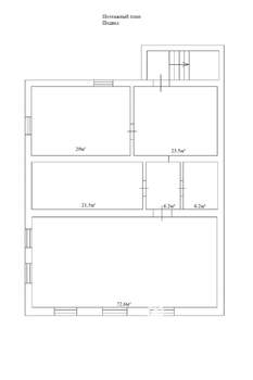 Дом 323м², 1-этажный, участок 6 сот.  