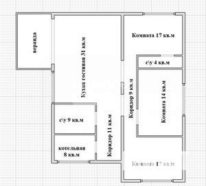 Коттедж 120м², 1-этажный, участок 5 сот.  