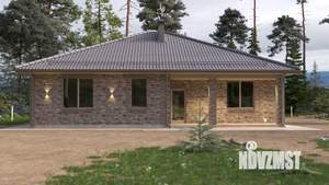 Дом 100м&sup2;, 1-этажный, участок 4 сот.  