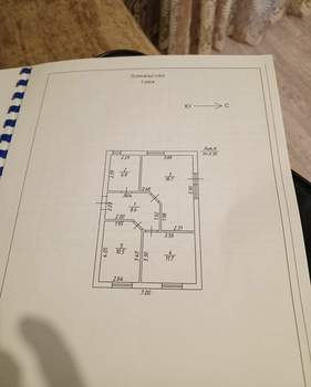 Дом 59м&sup2;, 1-этажный, участок 3 сот.  