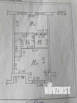 Таунхаус 100м², 2-этажный, участок 1 сот.  