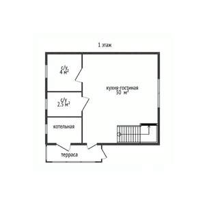 Дом 90м&sup2;, 2-этажный, участок 4 сот.  