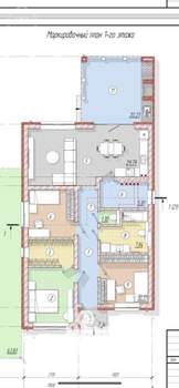 Дом 125м², 1-этажный, участок 4 сот.  