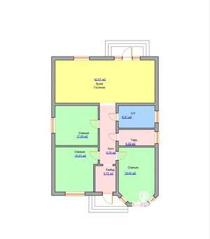 Дом 130м², 1-этажный, участок 5 сот.  