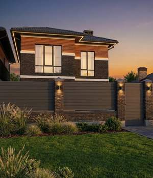 Дом 170м&sup2;, 2-этажный, участок 5 сот.  