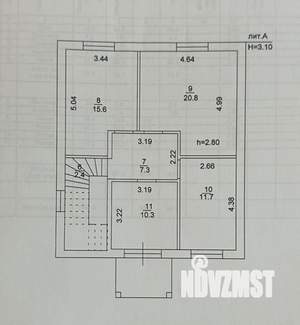 Дом 142м², 2-этажный, участок 6 сот.  