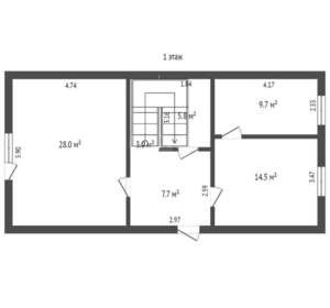 Дом 160м², 2-этажный, участок 4 сот.  