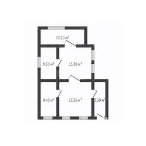 Дом 68м², 1-этажный, участок 4 сот.  